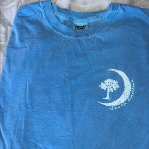 Comfort Colors Light Blue South Carolina Crescent & Palmetto Tee
